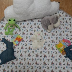 Tapis range jouets Lapin